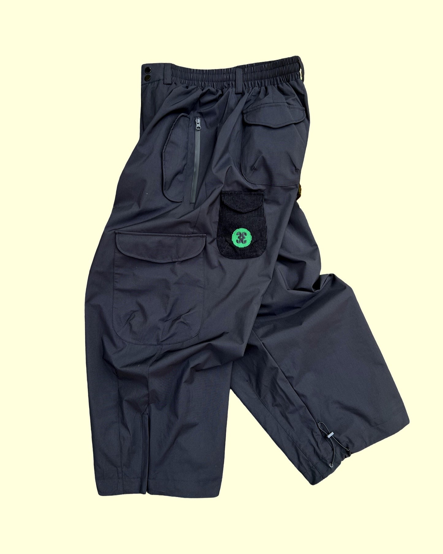 Big Strides Snowpants (Black wit da green) (2X Only)