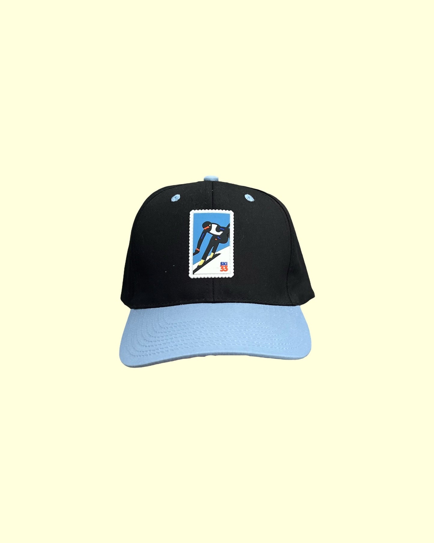 Lucky Lefty Structured Snapback (Black/Sky Blue)