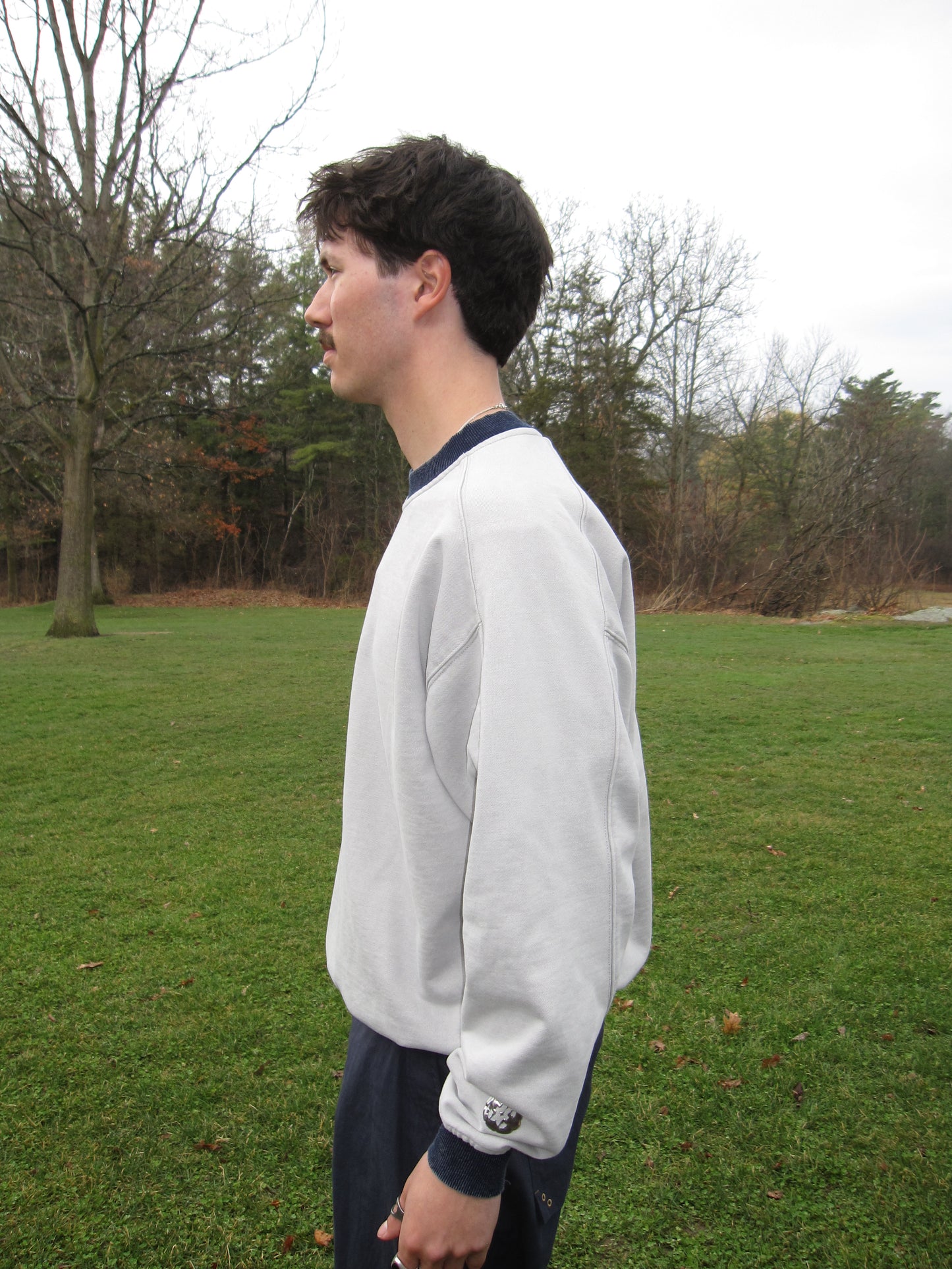 Coniferous Crewneck Sweatshirt (Grey/Navy)