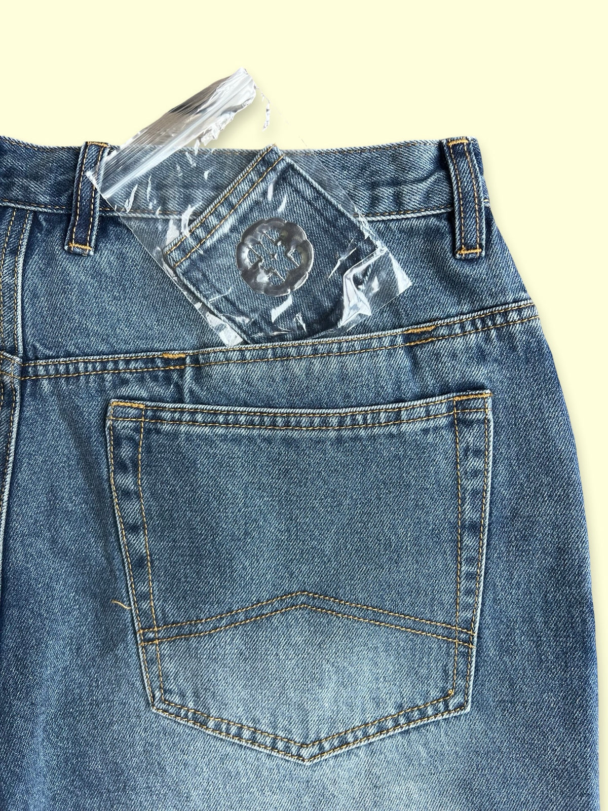 Loose Change Denim Shorts (Faded Blue)
