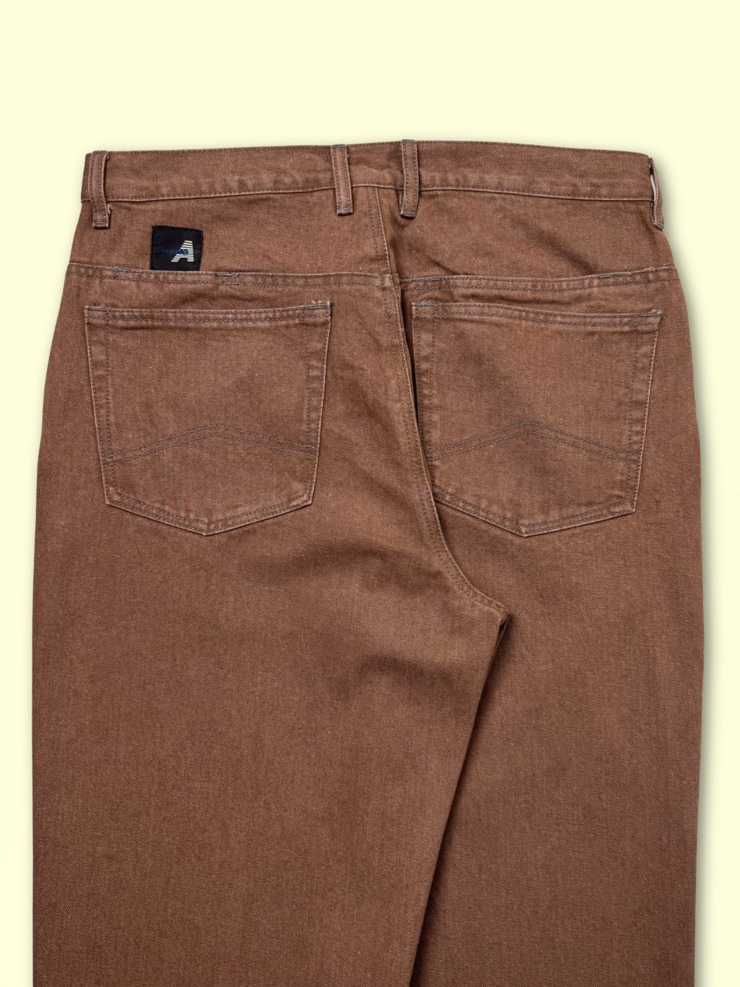 Loose Change Denim Pants (Washed Brown)