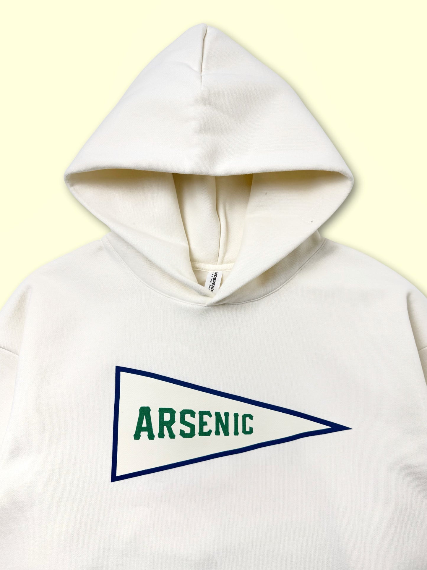 Big Flag Hooded Sweatshirt (Bone) (Medium Only)