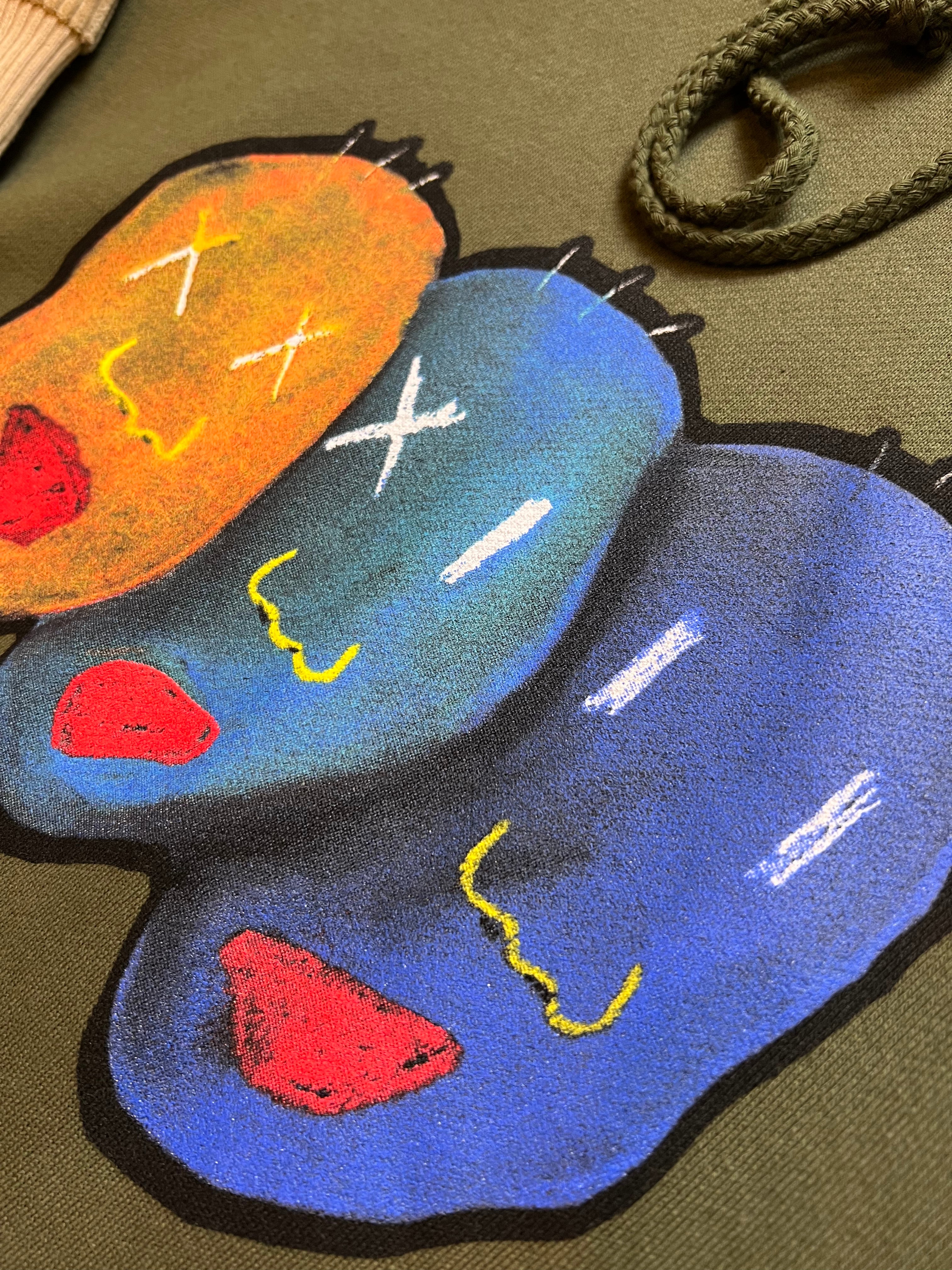 Faces Sweatshirt (Olive)