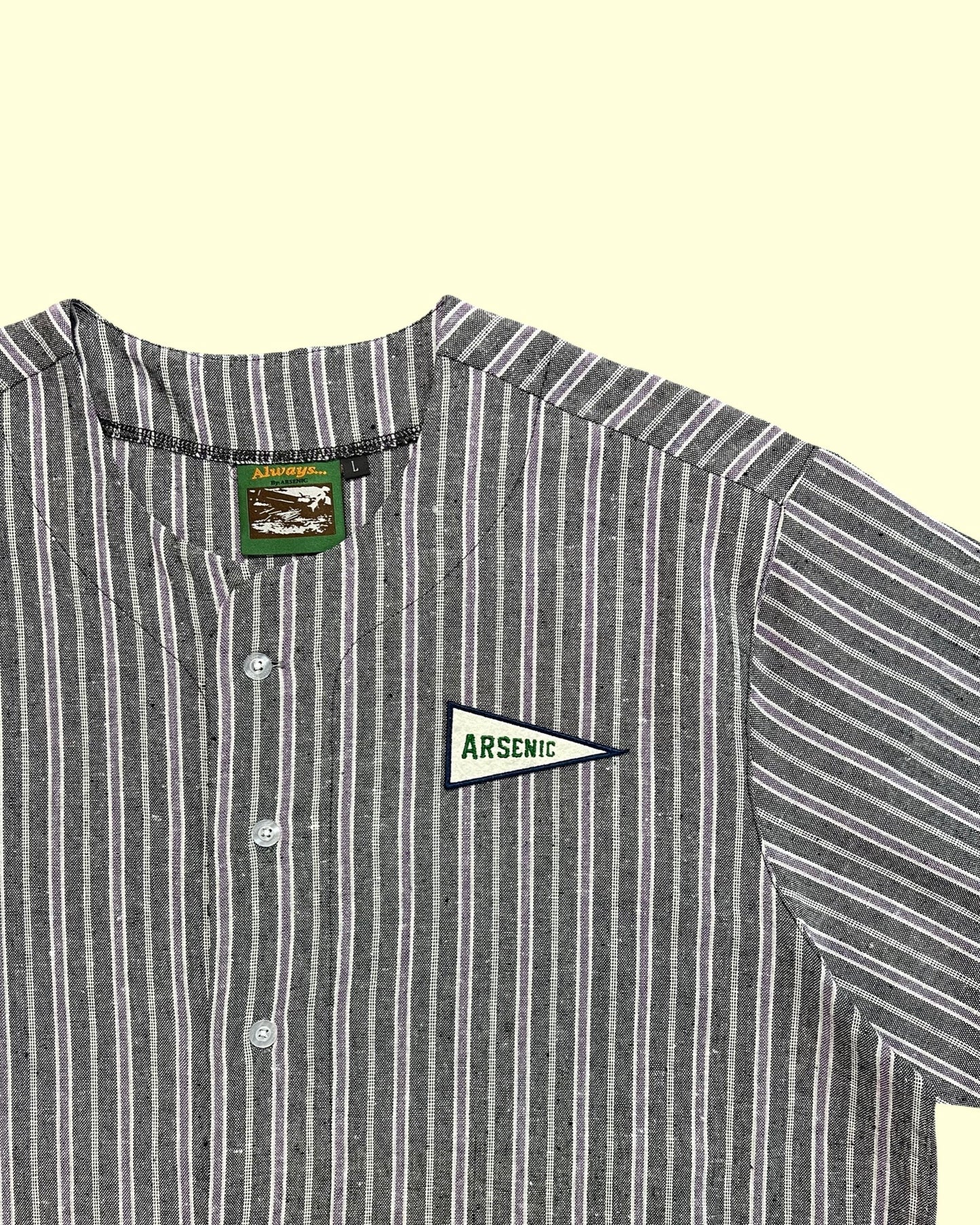 Big Flag Summer Jersey (Black/Purple Striped)