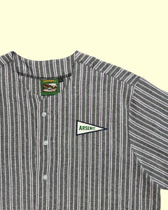 Big Flag Linen Jersey (Black/Purple Striped)