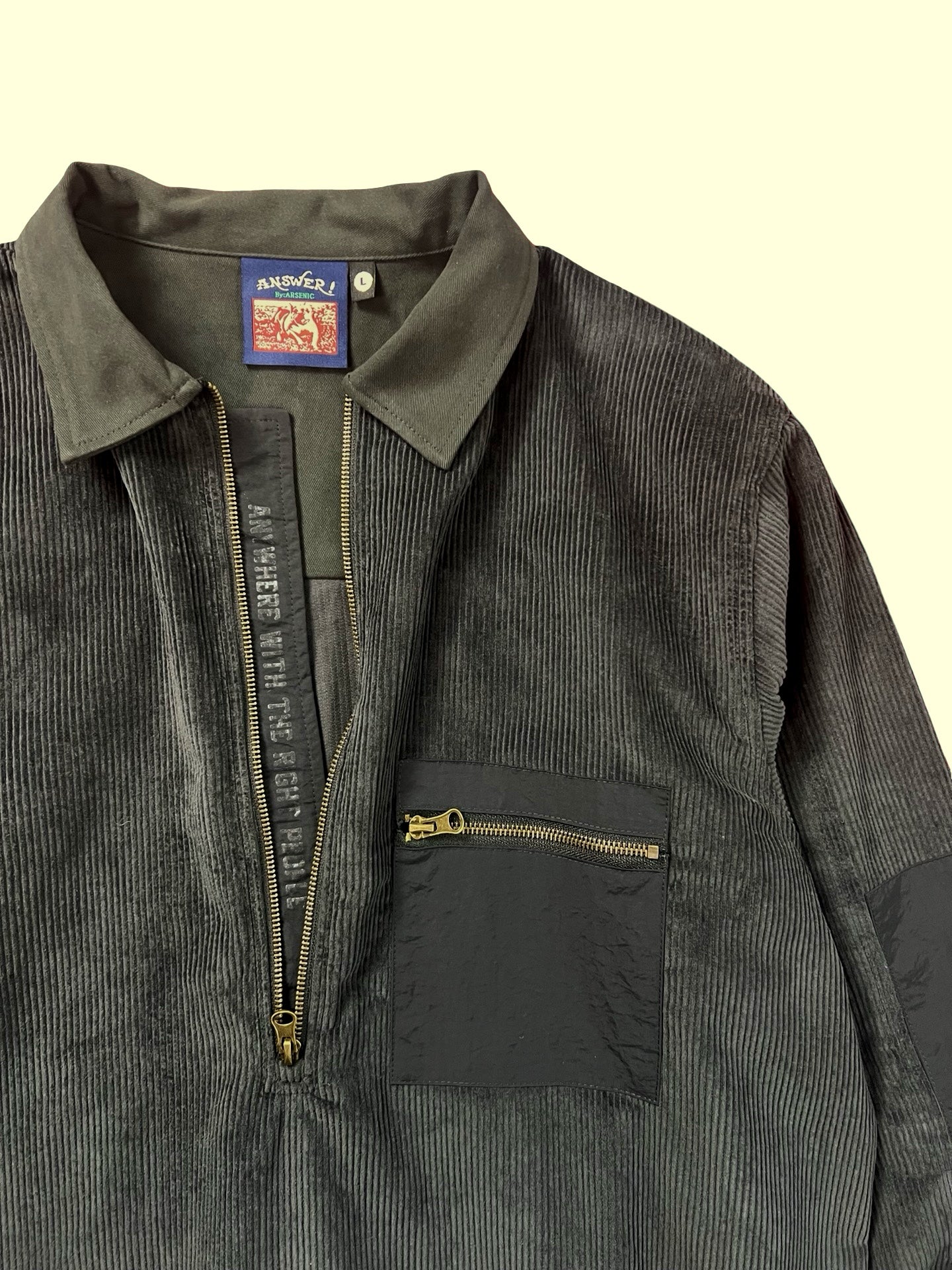Answer Corduroy Overshirt (Smoke) (Medium & Large Only)