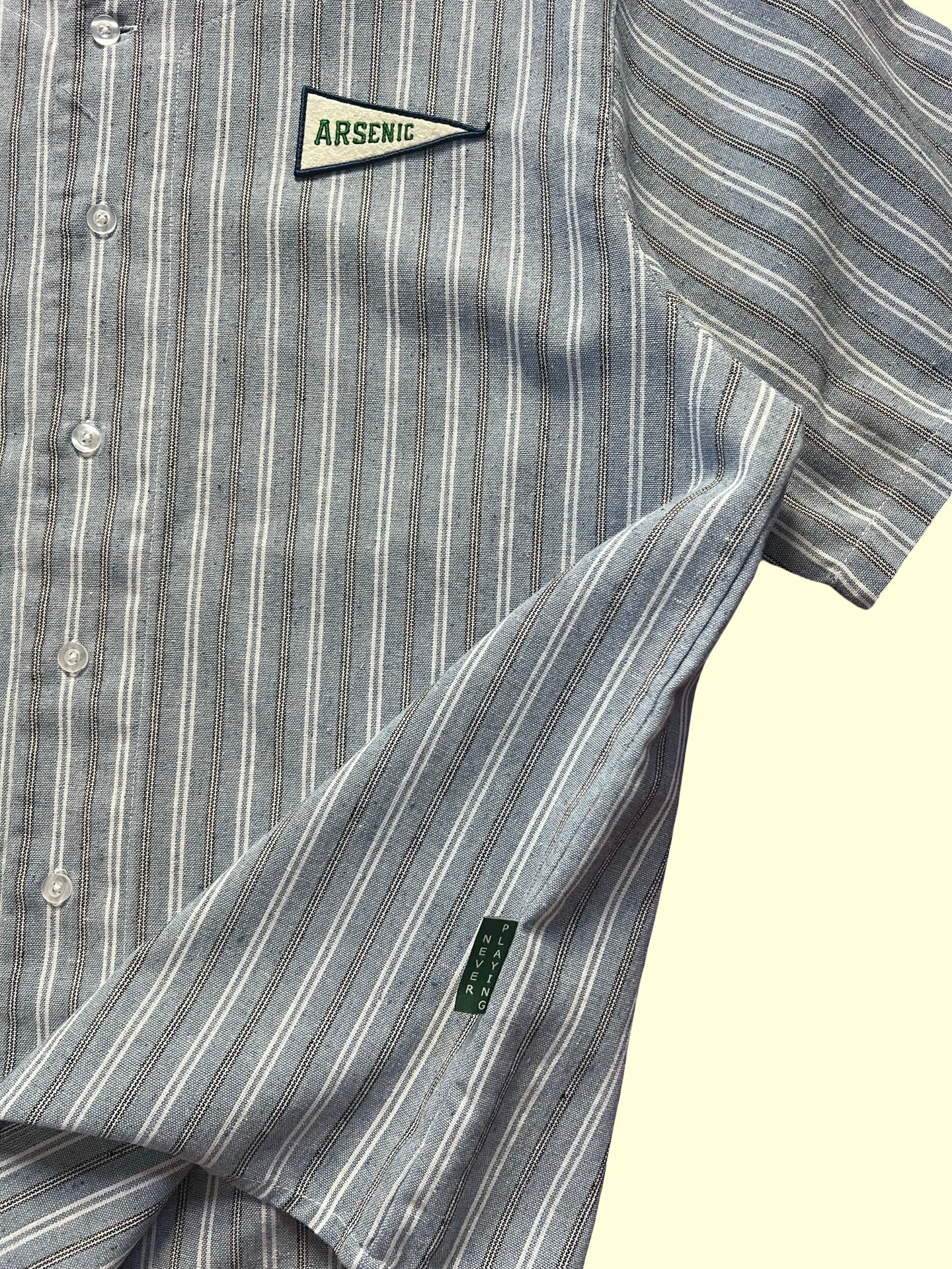 Big Flag Linen Jersey (Stone Striped)