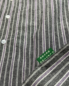 Big Flag Linen Jersey (Black/Purple Striped)
