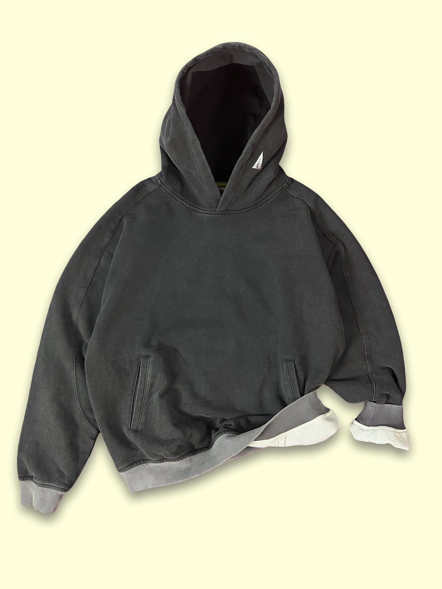Tundra Thermal Hooded Sweatshirt (Washed Black)