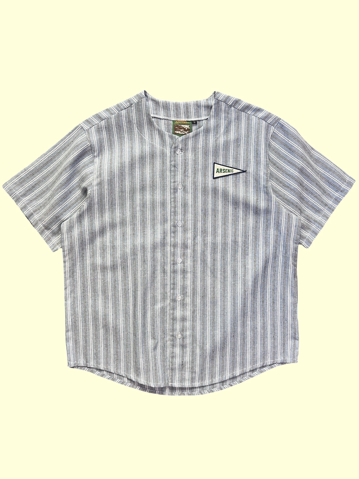 Big Flag Linen Jersey (Stone Striped)