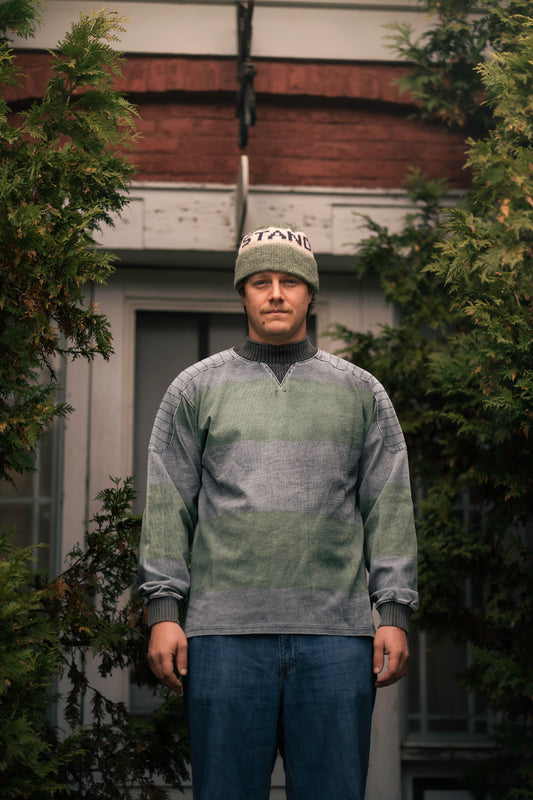 Nova Mockneck Heavyweight Longsleeve (Forest/Navy)