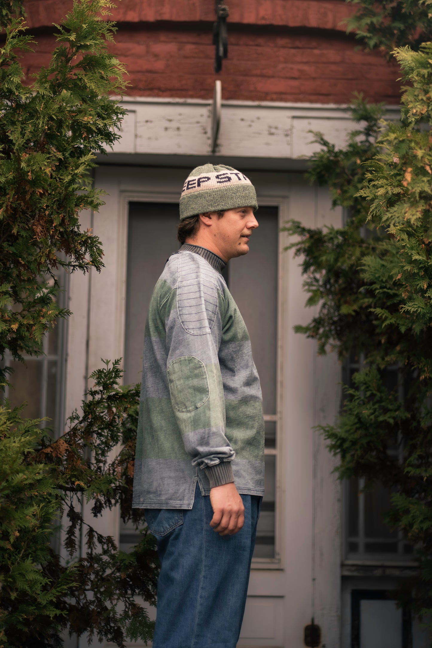 Nova Mockneck Heavyweight Longsleeve (Forest/Navy)
