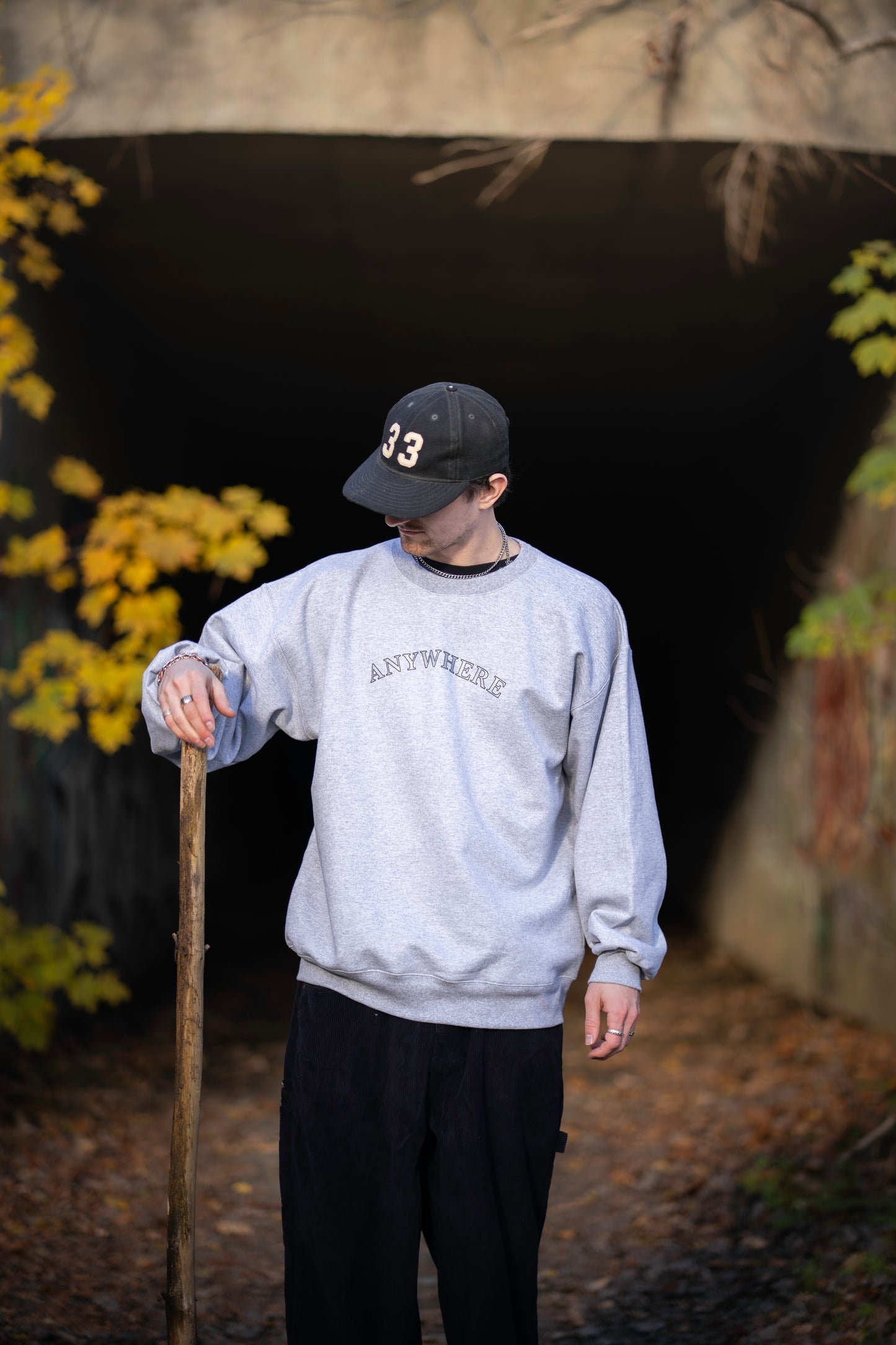 de Triomphe Crewneck (Ash)(Small Only)