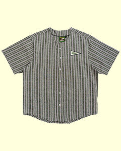 Big Flag Linen Jersey (Black/Purple Striped)
