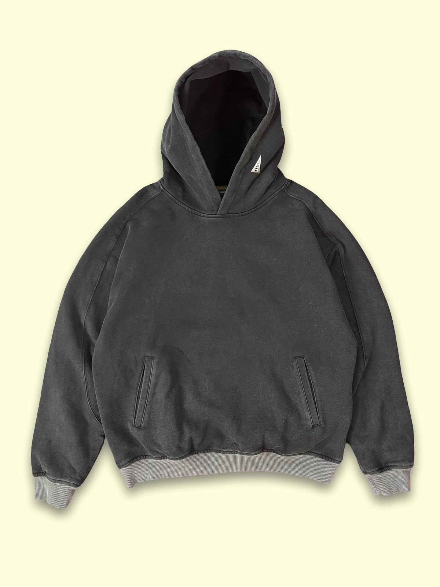 Tundra Thermal Hooded Sweatshirt (Washed Black)