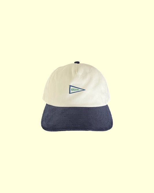 Flag Cap (Bone/Navy Corduroy)