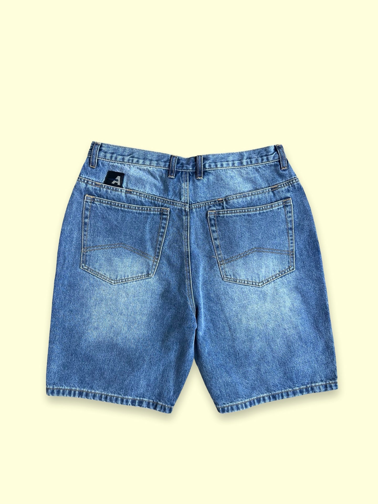 Loose Change Denim Shorts (Faded Blue)