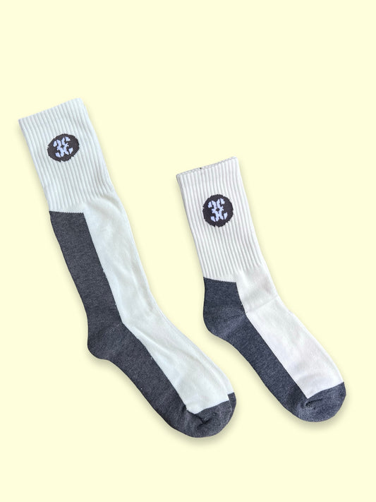 Cashcrop Socks Combo 2-Pack (White/Grey)
