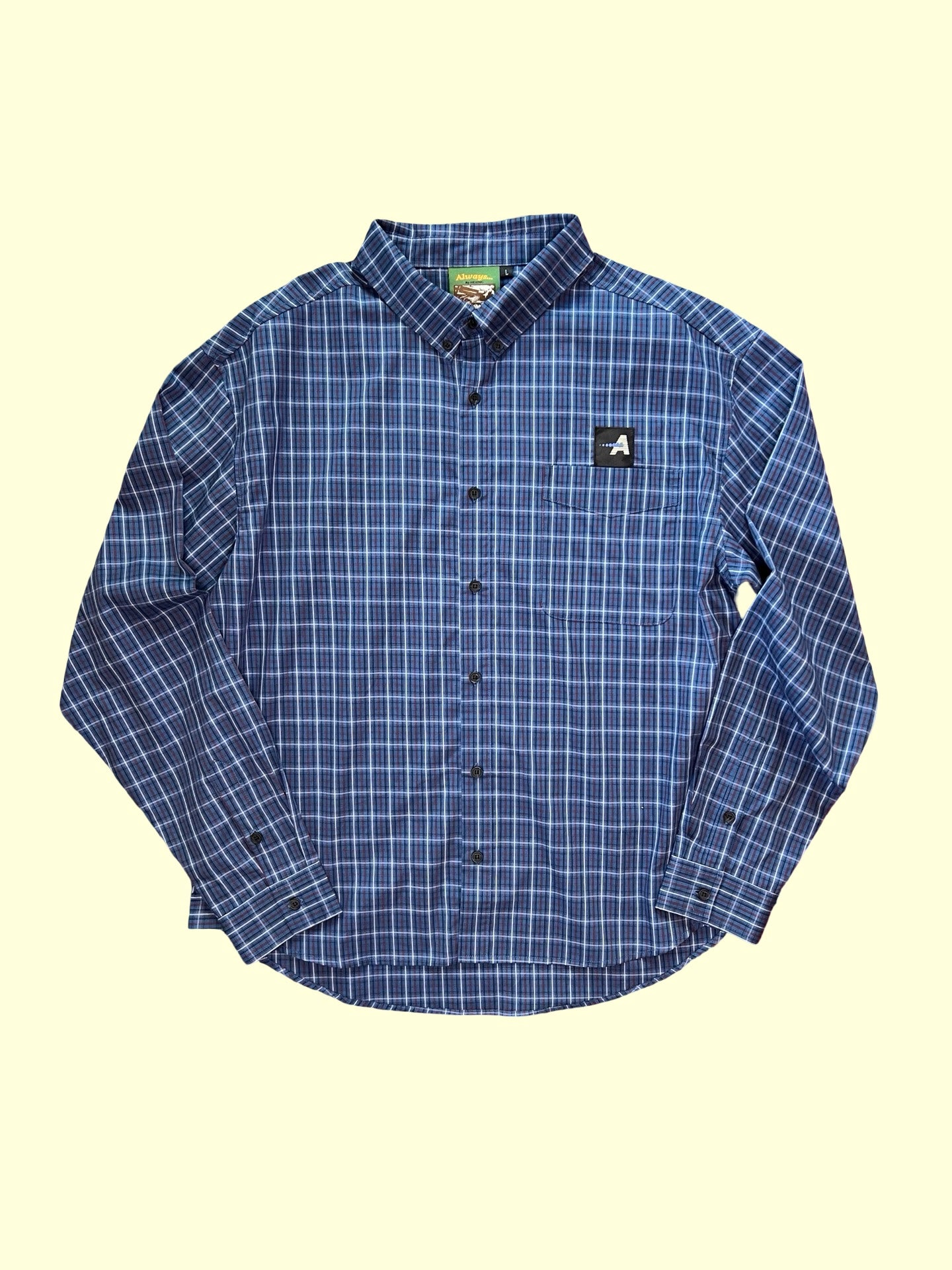 Anyday Plaid Buttondown (Bluestone)