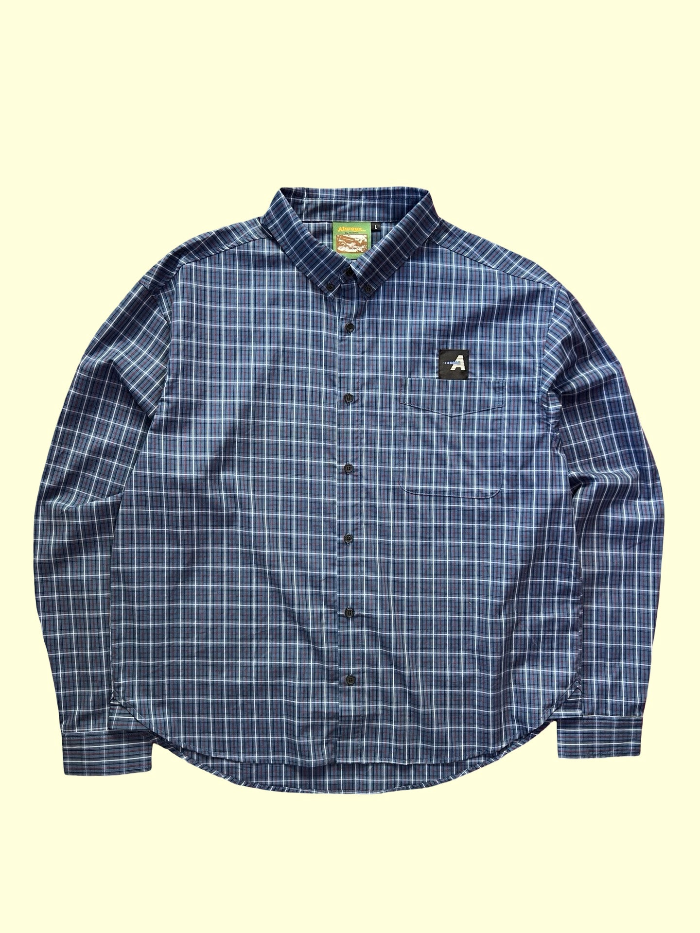 Anyday Plaid Buttondown (Bluestone)