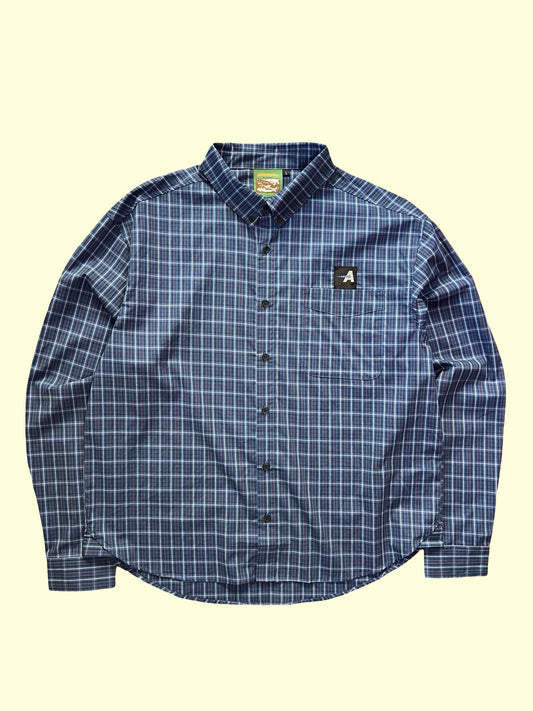 Anyday Plaid Buttondown (Bluestone)