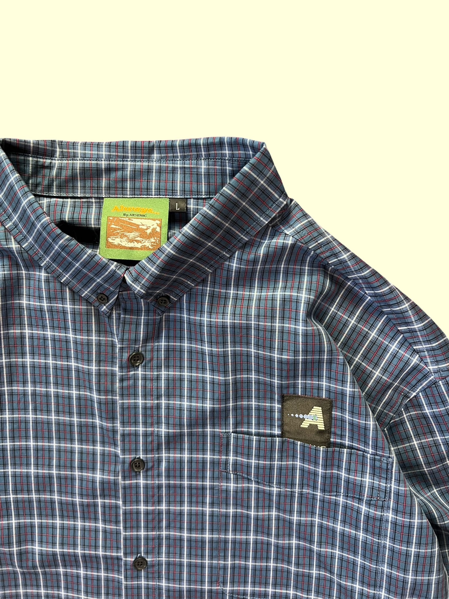 Anyday Plaid Buttondown (Bluestone)