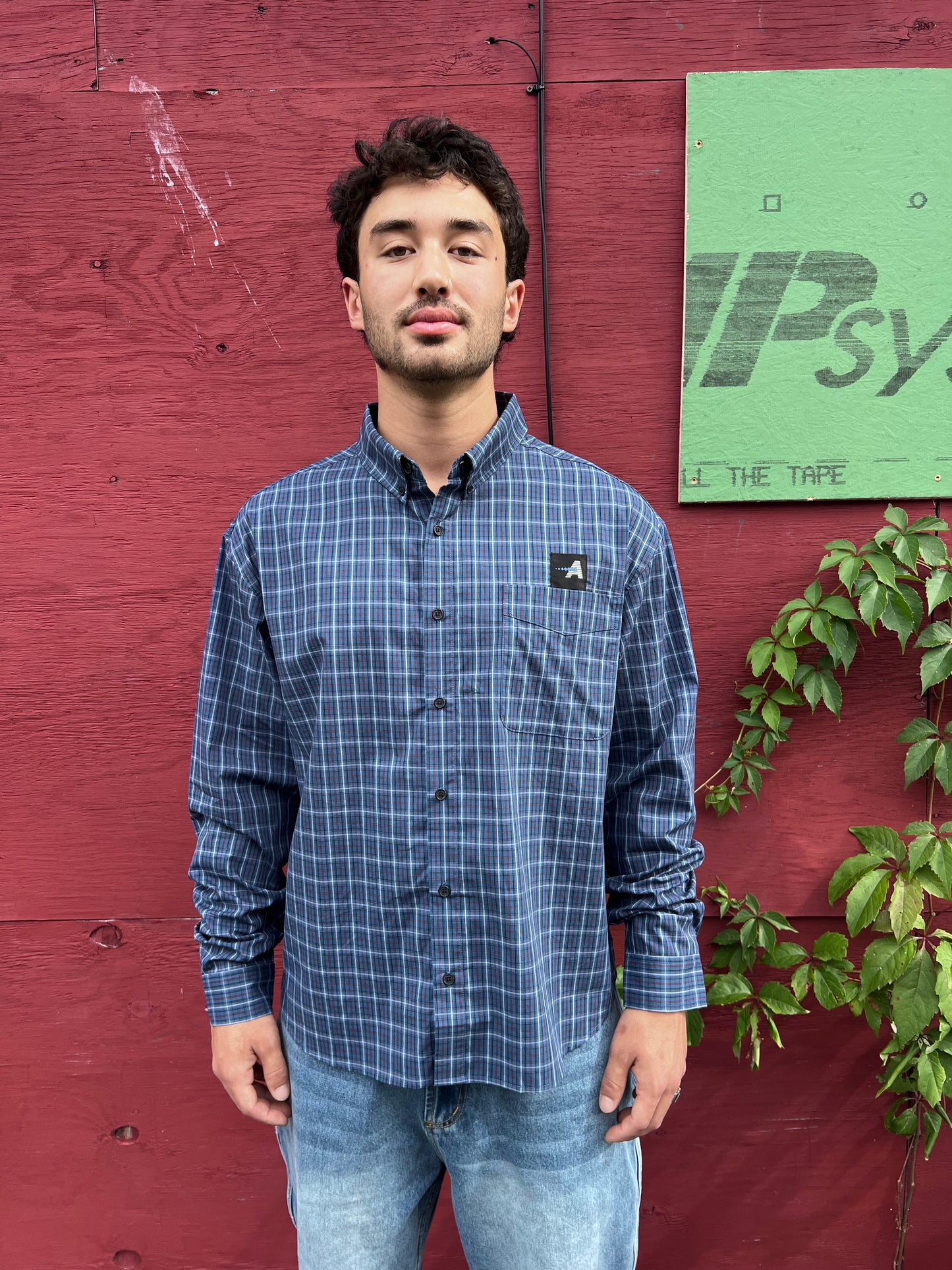 Anyday Plaid Buttondown (Bluestone)