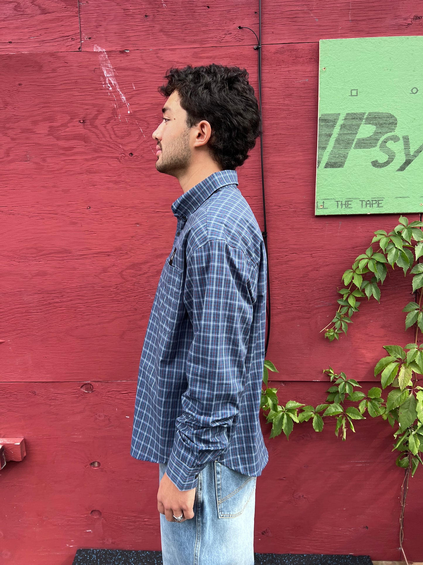 Anyday Plaid Buttondown (Bluestone)