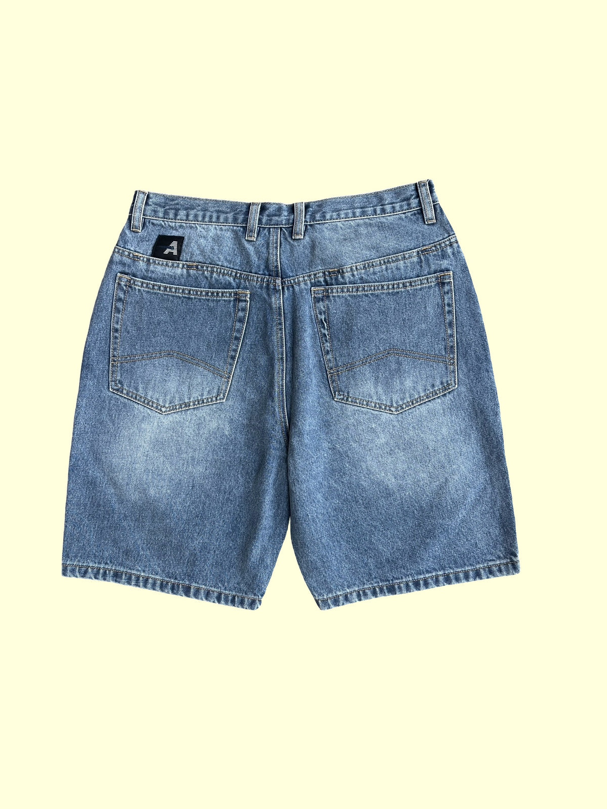 Loose Change Denim Shorts (Faded Blue)