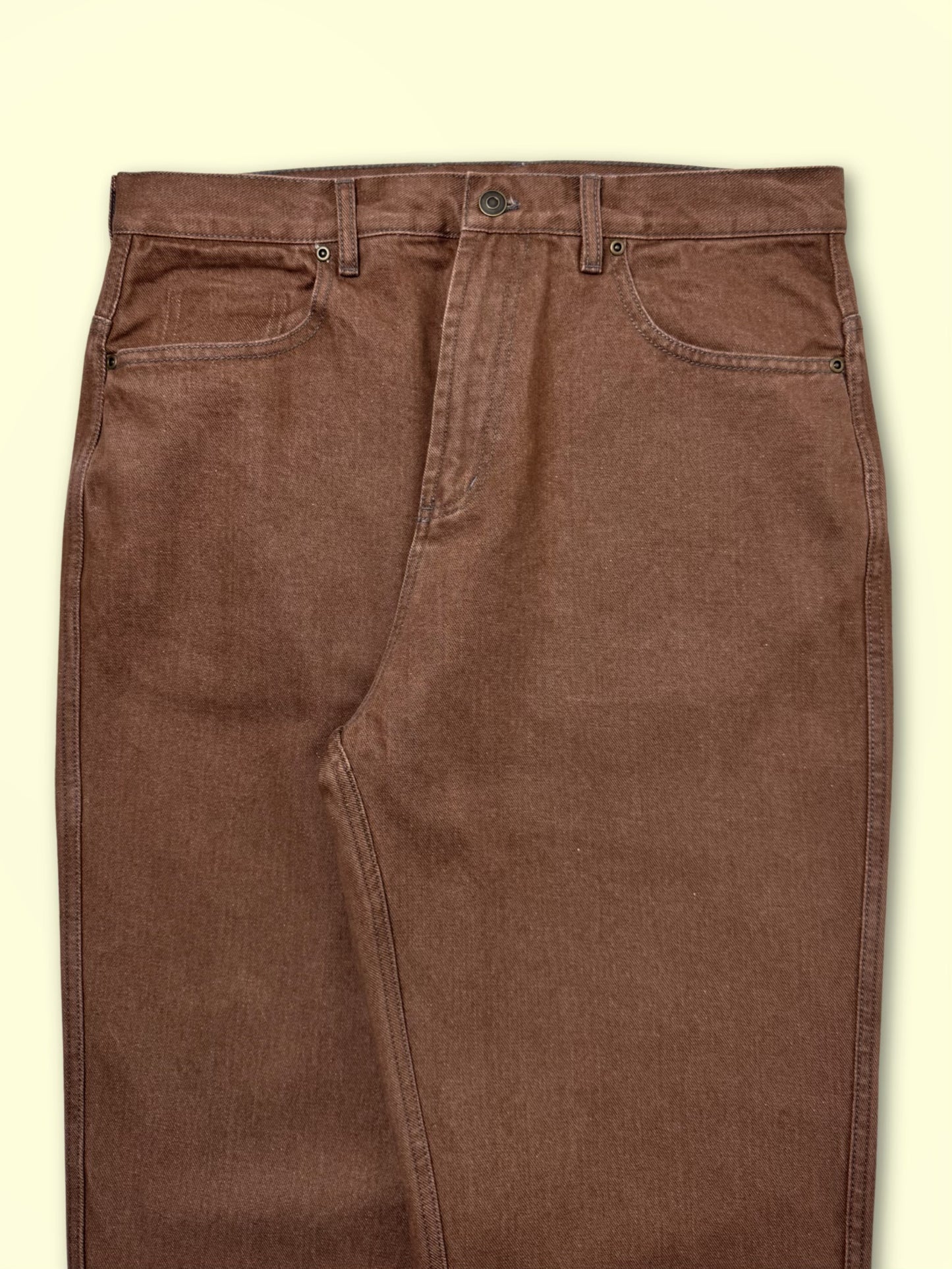 Loose Change Denim Pants (Chocolate)