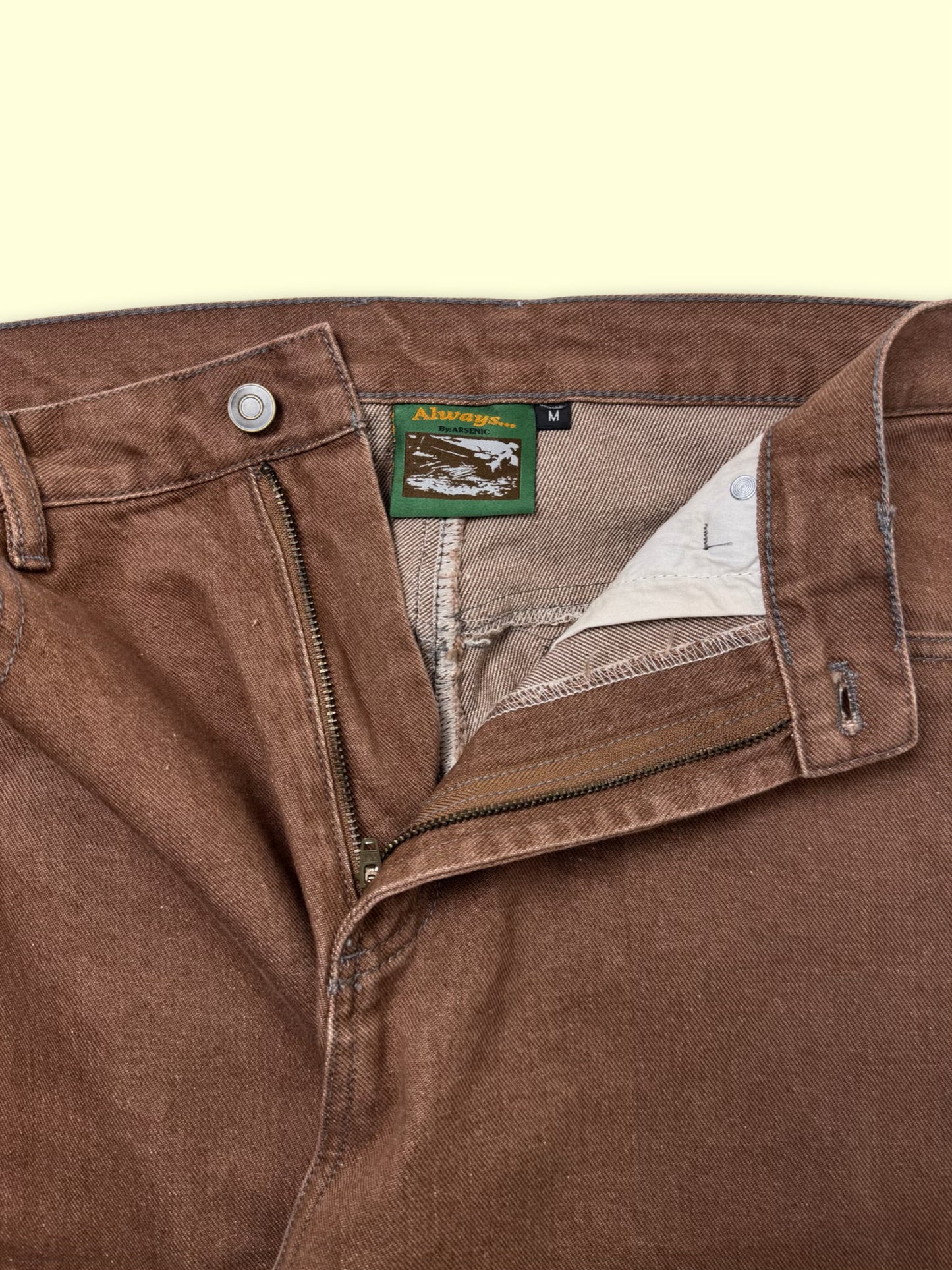 Loose Change Denim Pants (Chocolate)