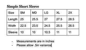 Simple Short Sleeve (Navy)