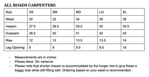 All Roads Carpenter Pants (Green Corduroy) (36in waist Only)