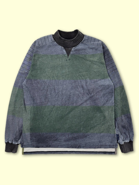 Nova Mockneck Heavyweight Longsleeve (Forest/Navy)