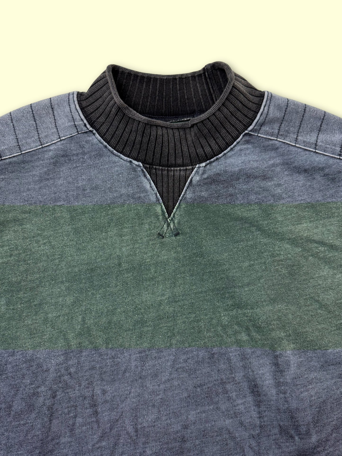Nova Mockneck Heavyweight Longsleeve (Forest/Navy)