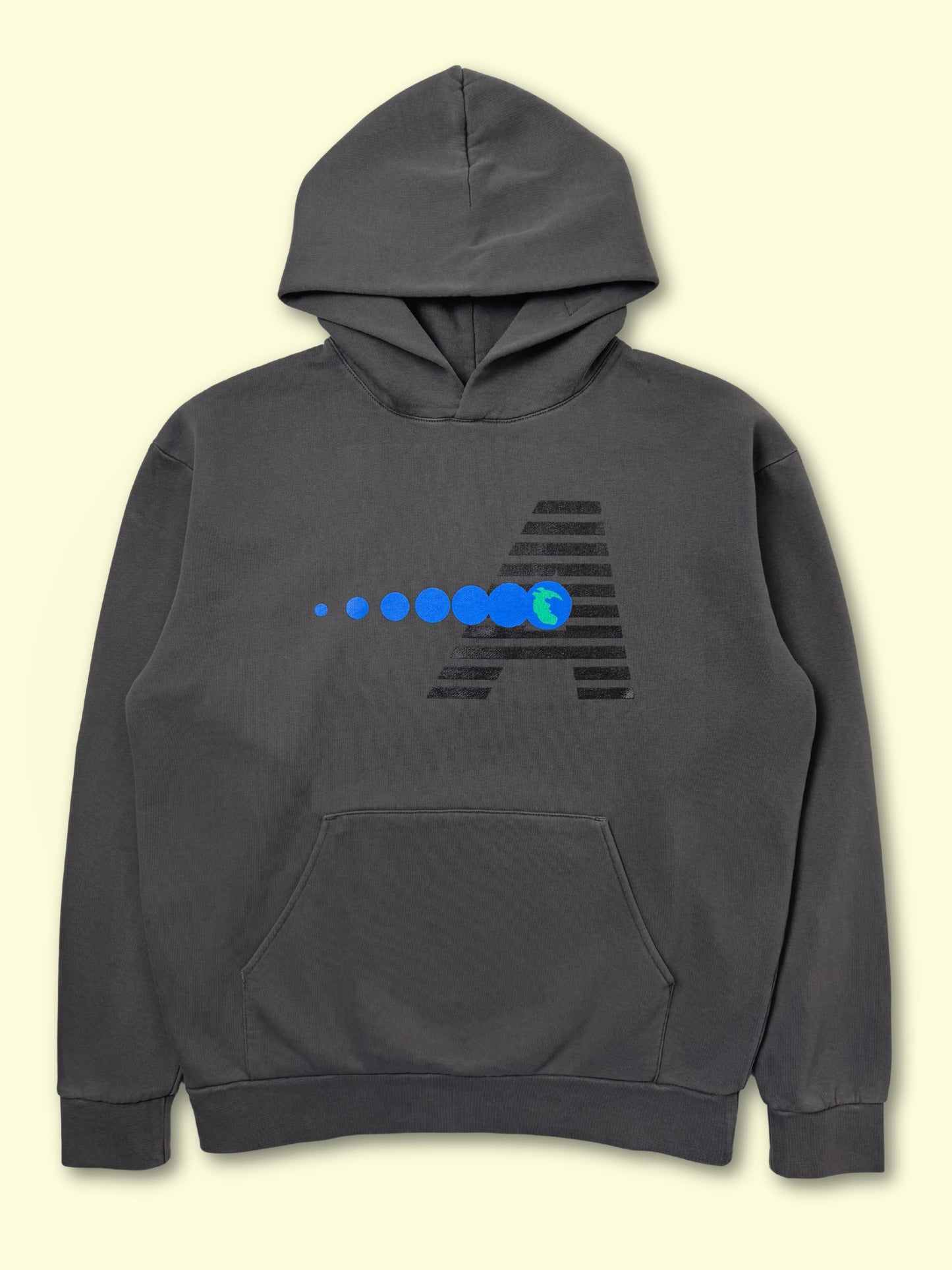 Pangea Hooded Sweatshirt (Washed Black)(Small & Medium Only)