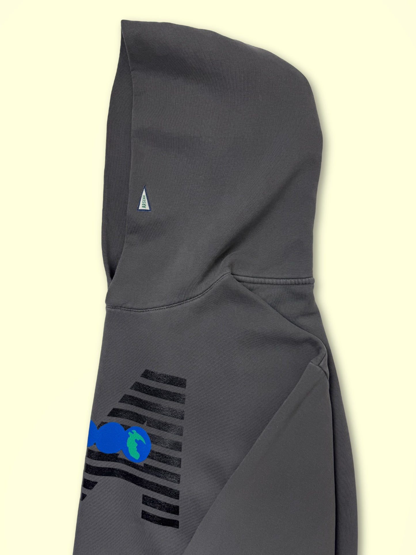 Pangea Hooded Sweatshirt (Washed Black)(Small & Medium Only)